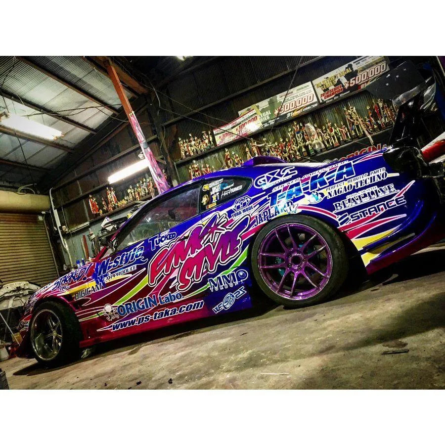 Kit de décoration pour Nissan S15 Naoki Nakamura PS-Taka, customization automobile avec motifs japonais.