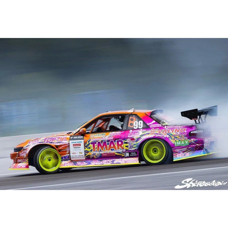 Kit décoration pour Nissan Silvia S13 D1 V8 Naoki Nakamura, personnalisation auto par PS-Taka, décoration sportive et moderne.