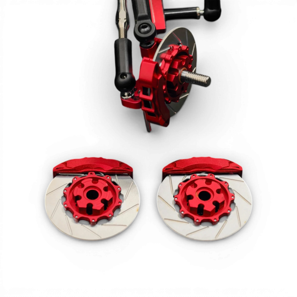 Kit d'étriers et rotors SR Series RhinoRacing, ensemble de pièces de freinage pour moto avec étriers et disques.