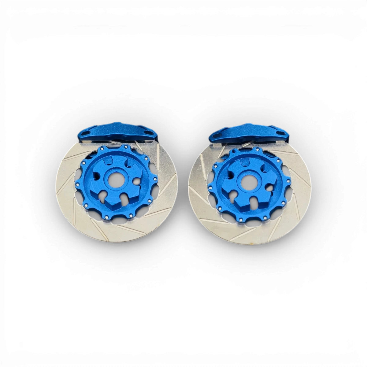 Kit d’étriers et rotors SR Series RhinoRacing pour freinage performant, visible avec pièces en métal noir et disques en acier.
