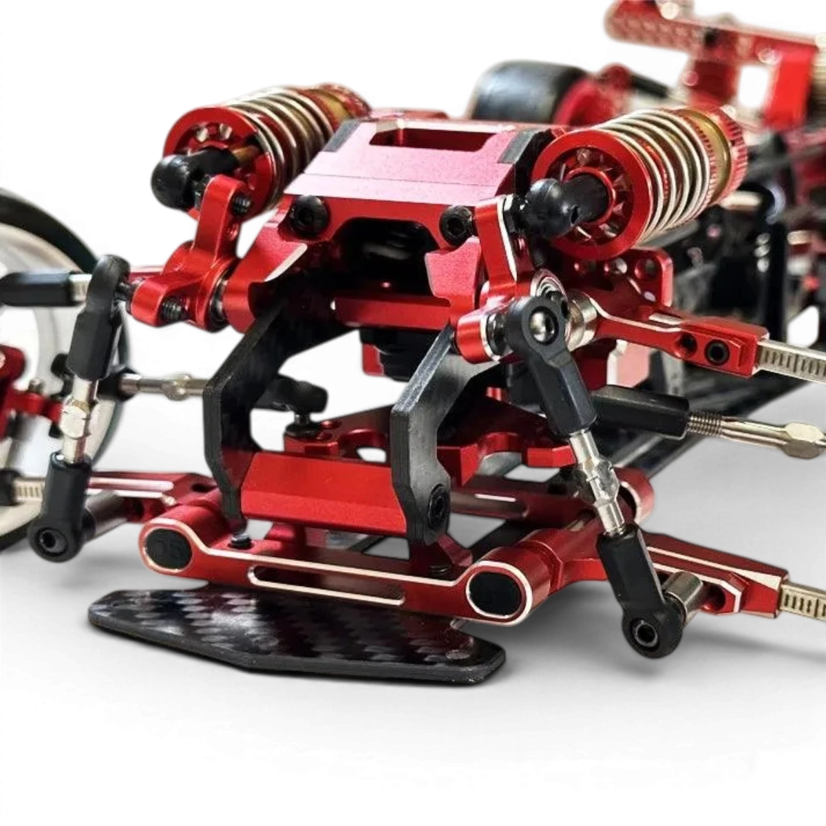 Kit Hydra Shark IFS de RhinoRacing pour drift, comprenant composants pour suspension avant, visible en gros plan sur l'image.
