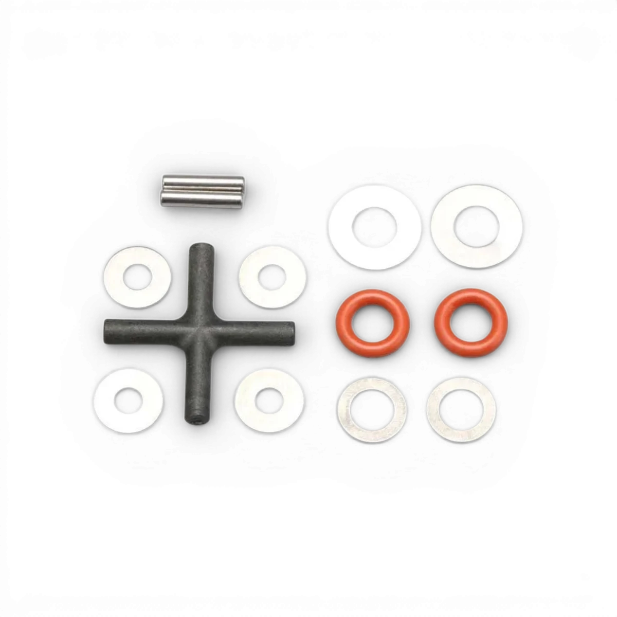 Kit de maintenance pour différentiel YD2 de Team Yokomo, pièces détachées pour voiture RC, avec composants en plastique et métal.