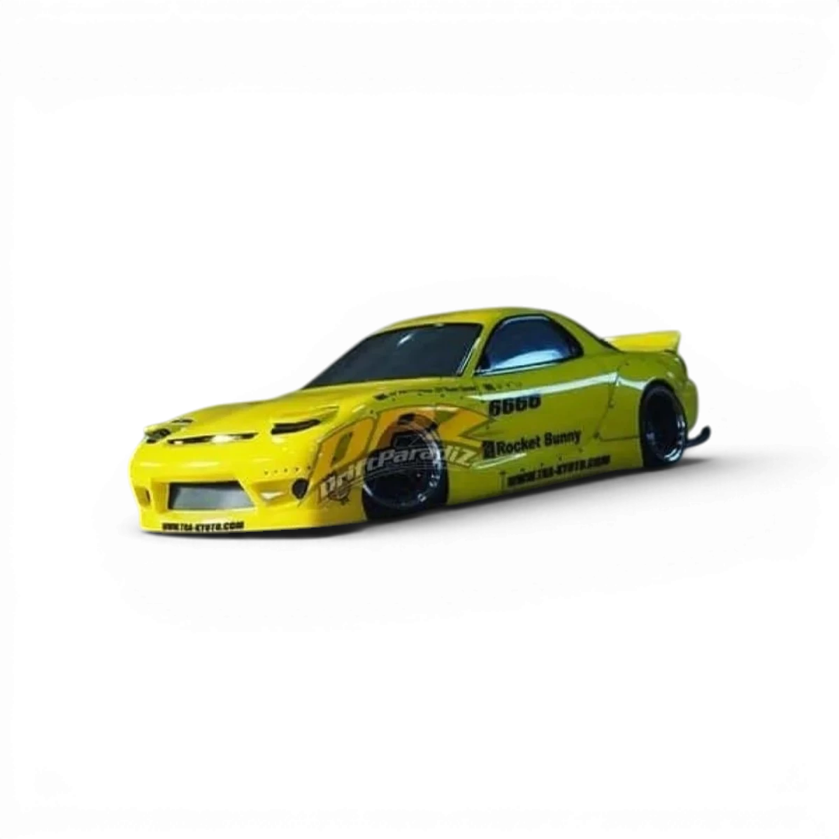 Kit de carrosserie Rocket Bunny complet pour Mazda RX7 FD3S, par Addiction RC Design, visible en image.