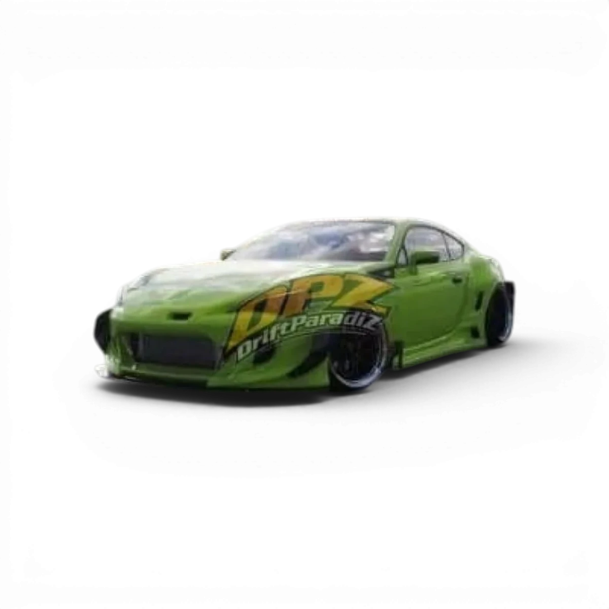 Kit de carrosserie Rocket Bunny V3 type Wide pour Toyota GT86, par Addiction RC Design, vue de l'ensemble complet.