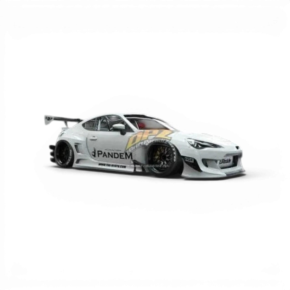 Ensemble complet de carrosserie Rocket Bunny V3 type Wide pour Toyota GT86, conçu par Addiction RC Design, visible en détail.