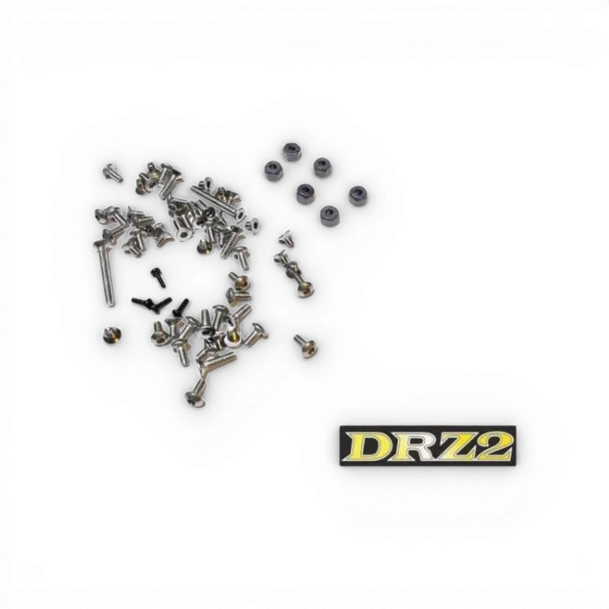 Kit visserie DRZ V2 de la marque Atomic RC Mini, ensemble de pièces détachées pour modèles réduits RC.