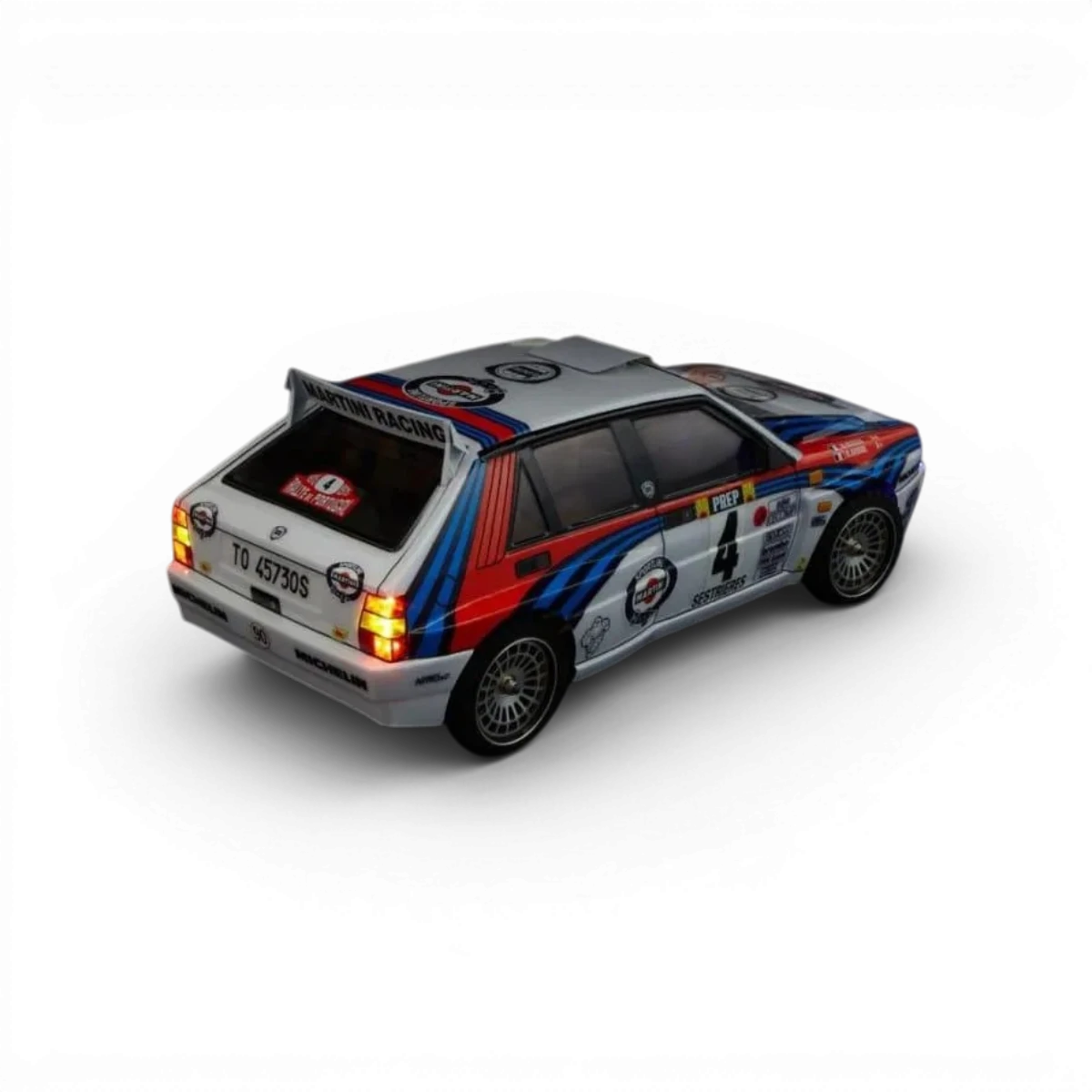 Modèle réduit de la Lancia Delta HF Integrale Killer Body, voiture de collection en plastique détaillé.
