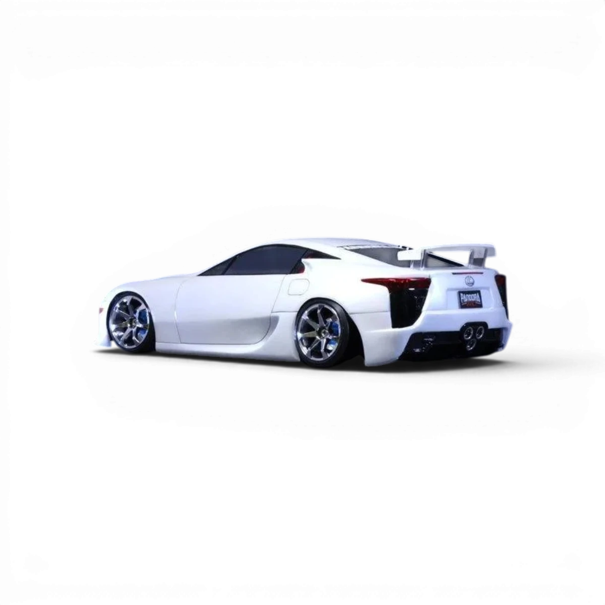 Carrosserie Pandora RC Lexus LFA avec détails réalistes, finition précise, adaptée pour modèles réduits de voitures.