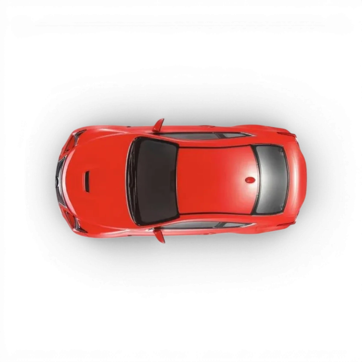 Voiture de carrosserie Lexus RCF orange de la marque Killer Body, vue de face avec détails de la carrosserie.