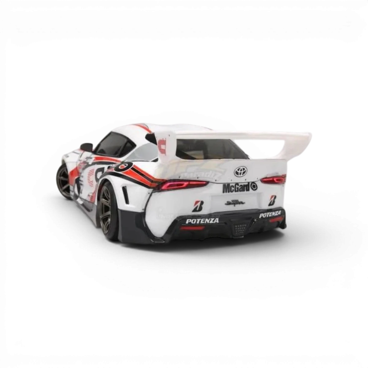 Paires de phares Light Buckets et aileron pour Toyota Supra A90, accessoires de customisation par Team Yokomo.