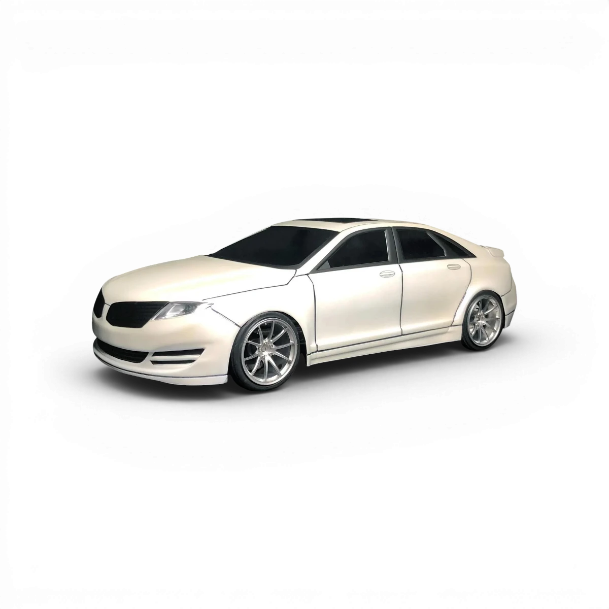 Carrosserie pour Lincoln MKZ 2018 de Aplastics RC, en plastique, montrant la pièce détachée et ses détails.