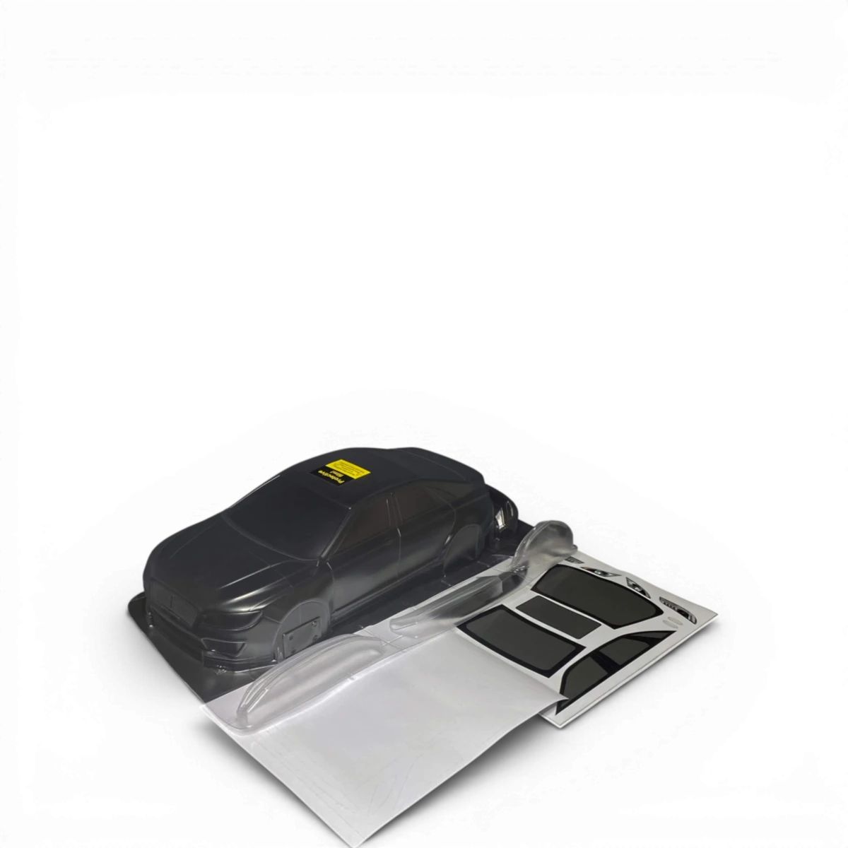 Carrosserie en plastique pour Lincoln MKZ 2018, modèle RC de la marque Aplastics RC, vue de face.