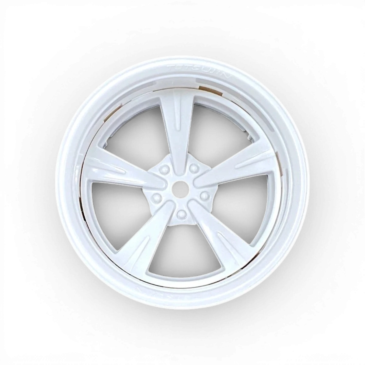 Roues Tetsujin Mandarin blanc/blanc pour skateboard, ensemble de deux roues en couleur blanche avec design moderne.
