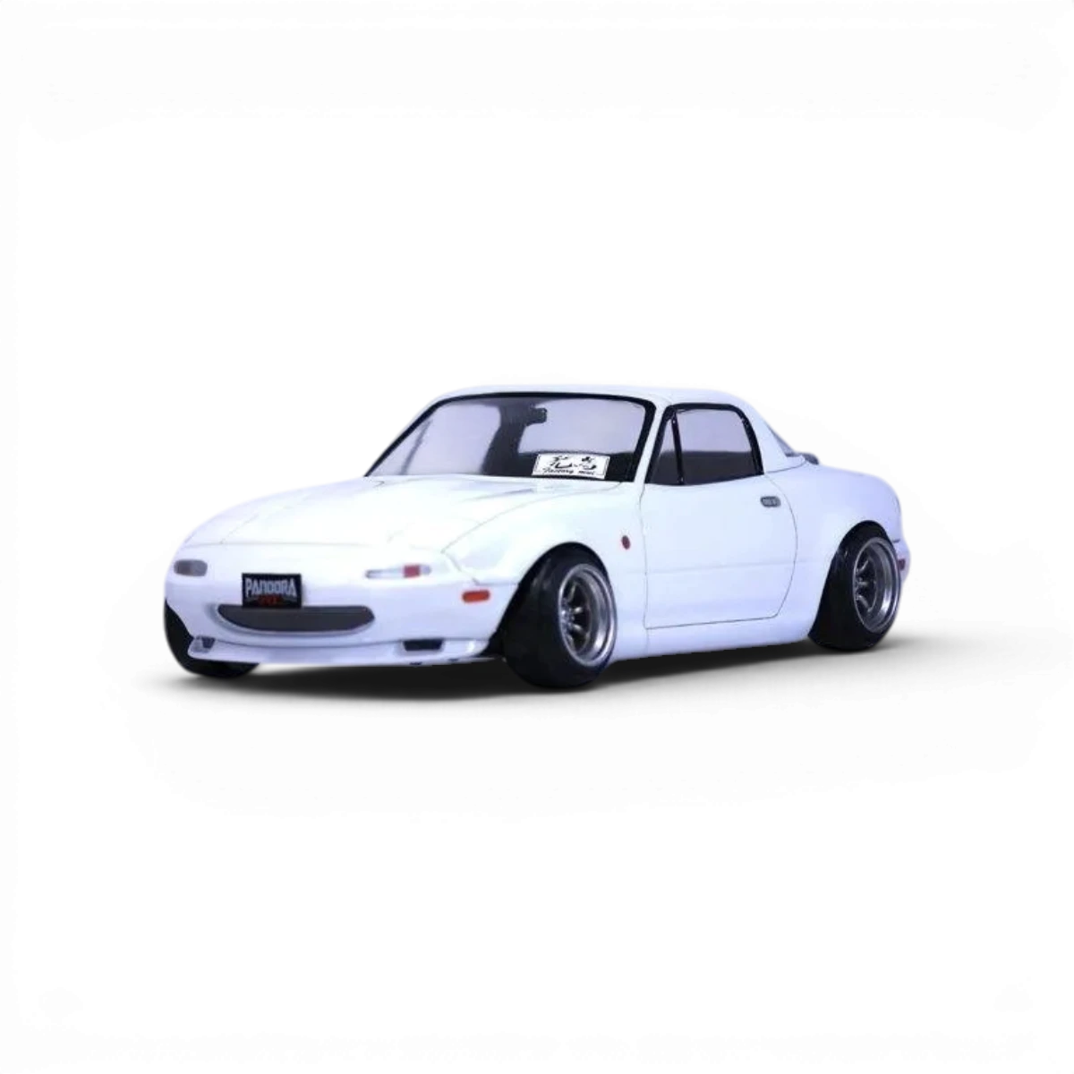 Carrosserie de voiture Mazda MX-5 NA / Eunos Roadster Pandora RC, modèle de drift, vue en détail sur l'image.