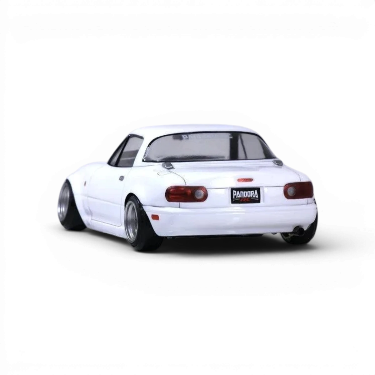 Voiture radiocommandée Mazda MX-5 NA Eunos Roadster Pandora RC, carrosserie pour drift avec détails réalistes.