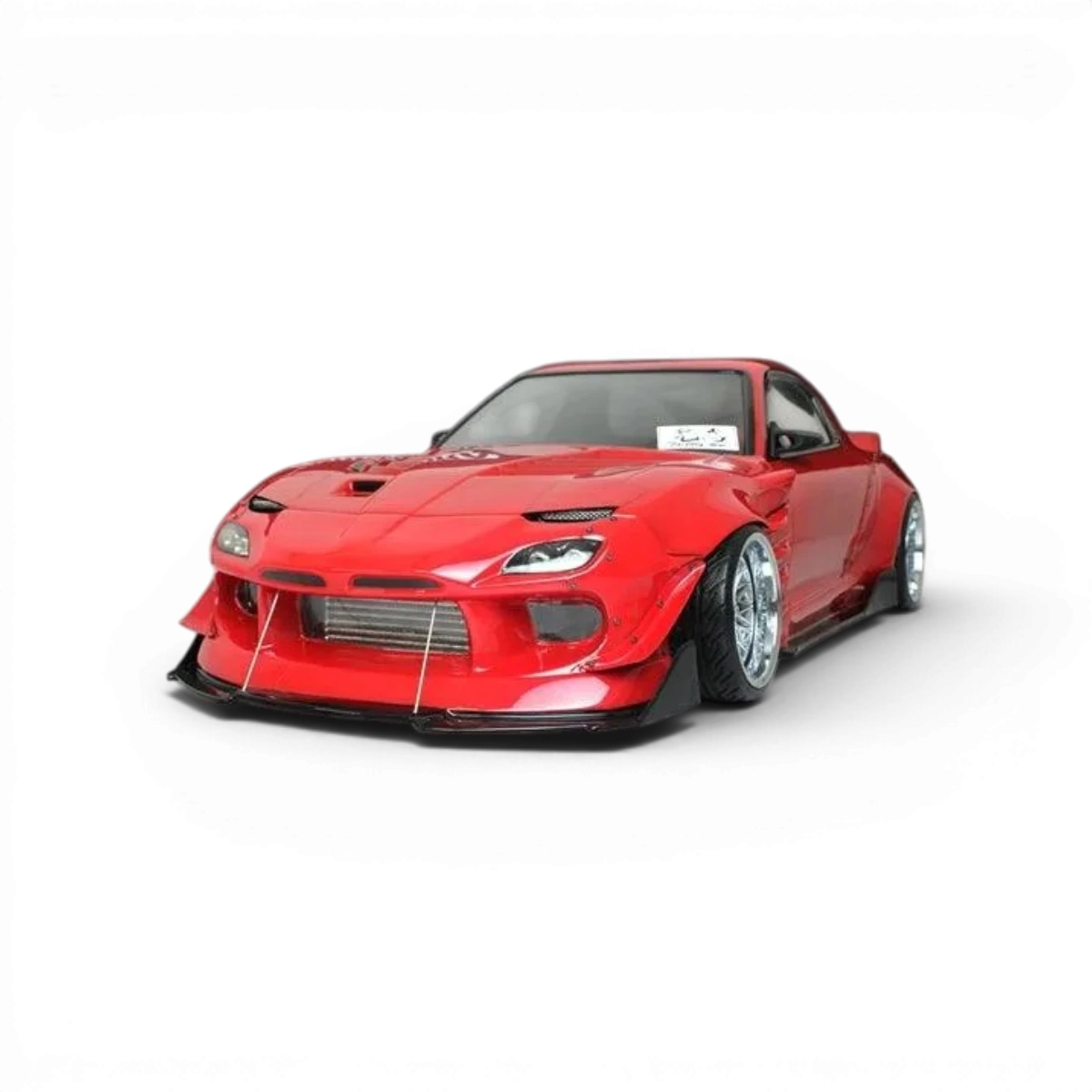 Carrosserie de voiture Mazda RX-7 FD3S BN Sports Pandora RC pour modélisme, vue détaillée de la carrosserie.