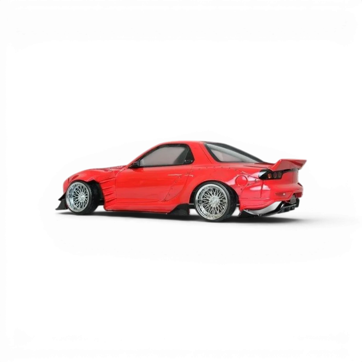 Carrosserie Mazda RX-7 FD3S BN Sports Pandora RC, modèle réduit de voiture de drift, avec détails réalistes et design sportif.