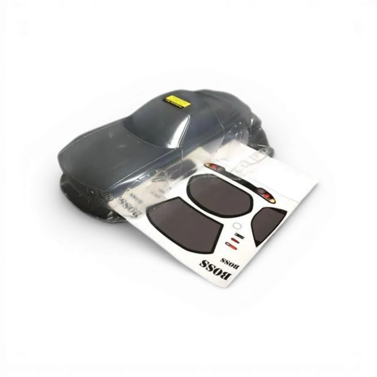 Carrosserie Mazda RX7 FD3s Boss pour voiture RC, modèle Aplastics RC, finition détaillée avec logo Mazda et design réaliste