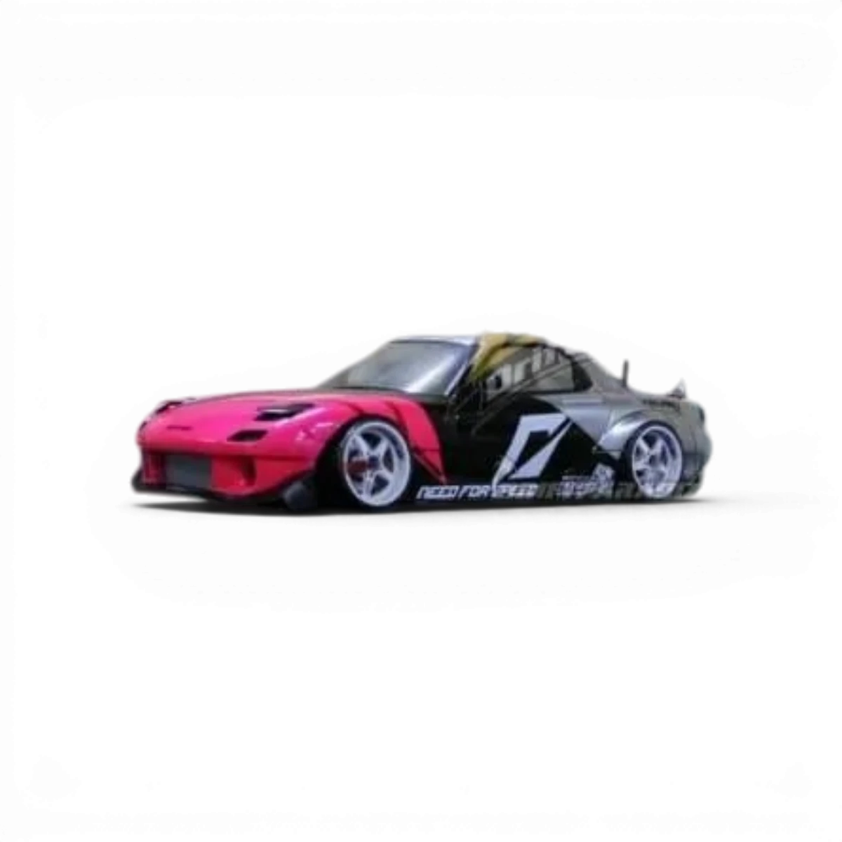 Carrosserie D'Like pour Mazda RX7 FD3S, modèle DL107, en bon état, vue de face sur fond blanc.