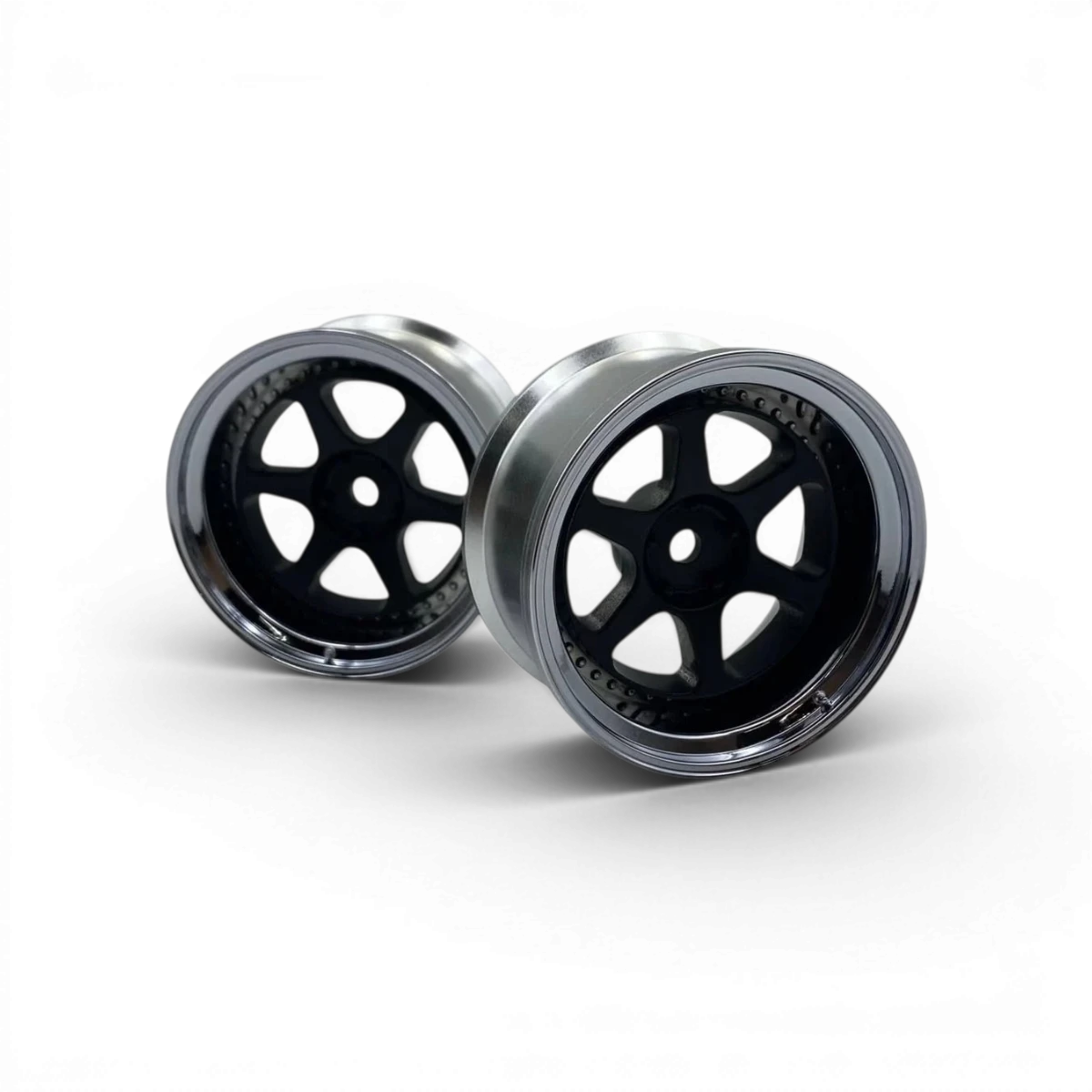 Roues MESITER L1 WHEEL OFFSET 8 en carbone mat de Custom lab's, vue de face avec design léger et finition élégante