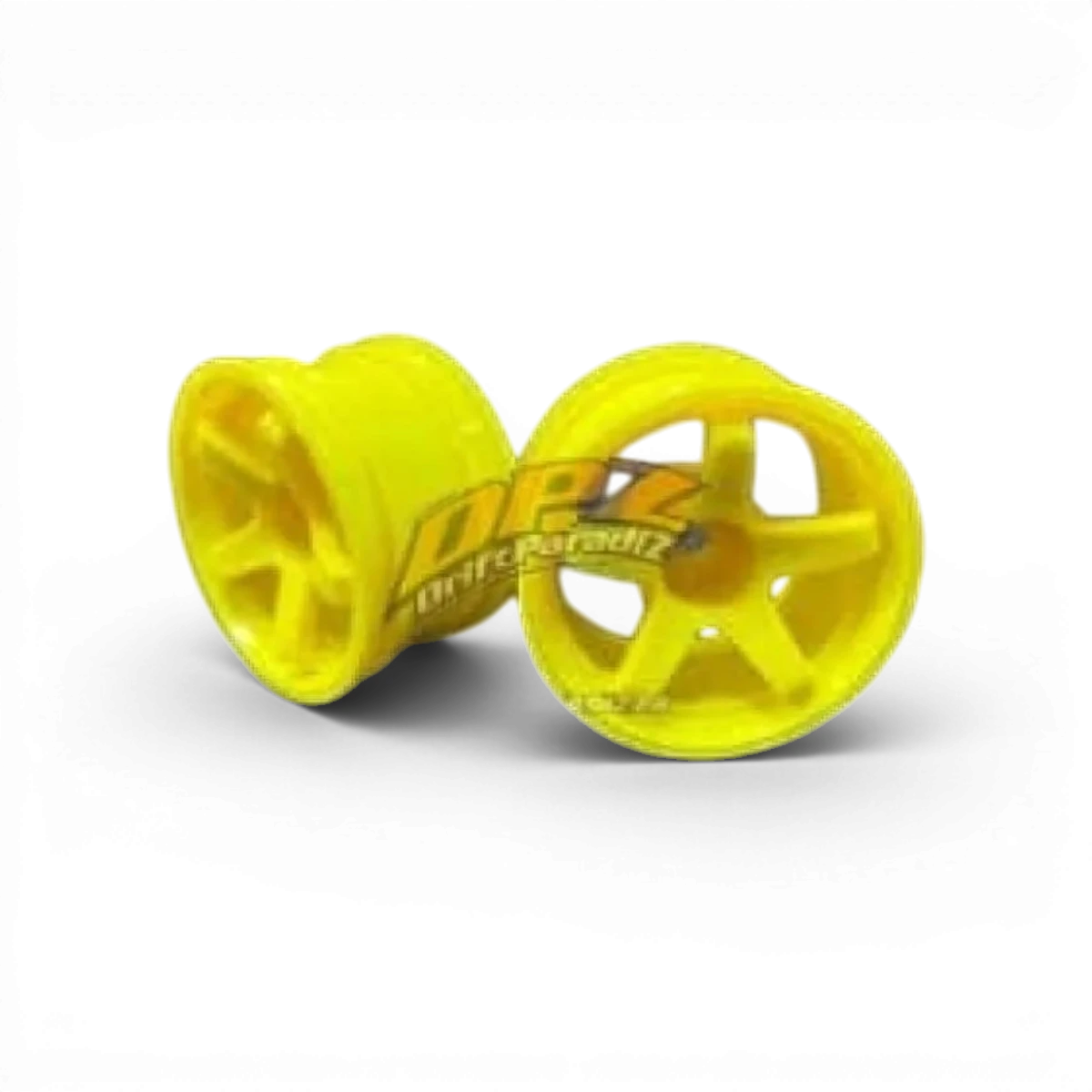 Roues Mini NModel Ver.3 Offset 8 jaunes de la marque Topline, conçues pour modèles réduits, avec finitions détaillées.