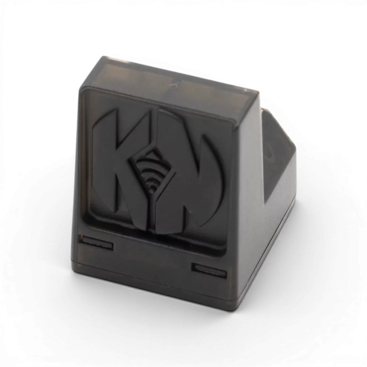 Mini récepteur étanche Konect 4 voies pour électronique, noir avec connecteurs visibles et design compact.