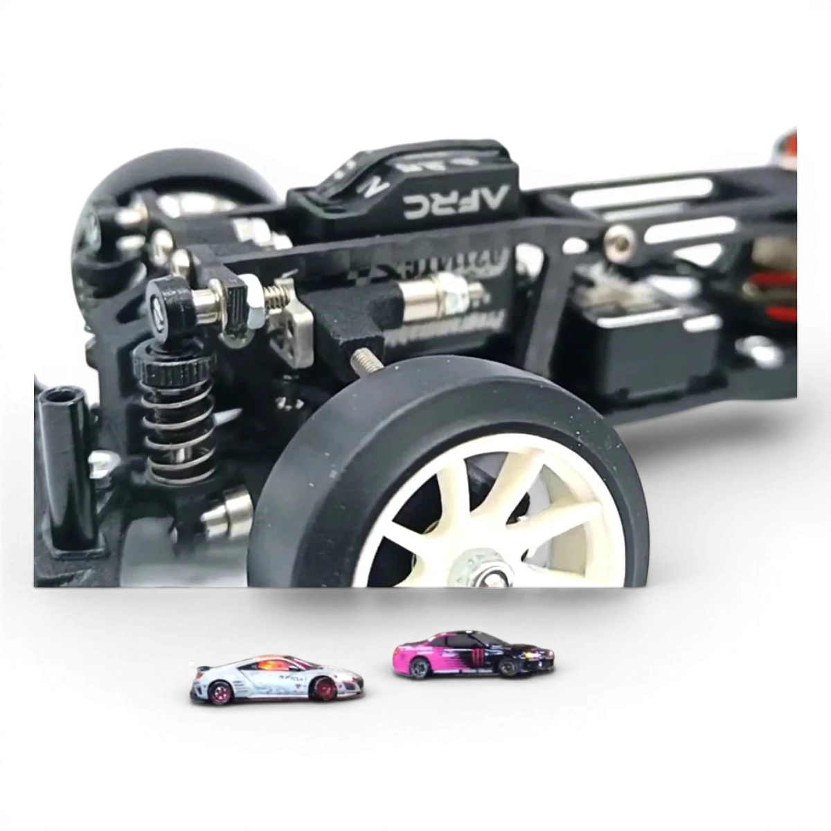 Mini servo AFRC D2114TG-S 25T électronique violet, moteur compact pour modèles RC et projets électroniques.
