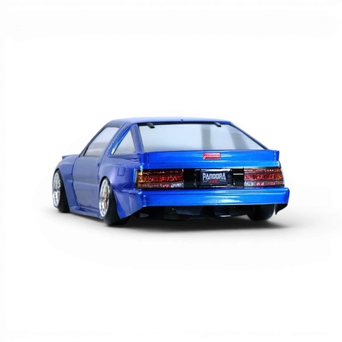 Carrosserie Mitsubishi STARION Pandora RC, maquette de voiture de course détail, finition réaliste et design vintage.