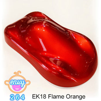 Peinture aérographe Show UP Envy orange flamme 50 g, tube de peinture pour décoration et art aérien, vue en gros plan