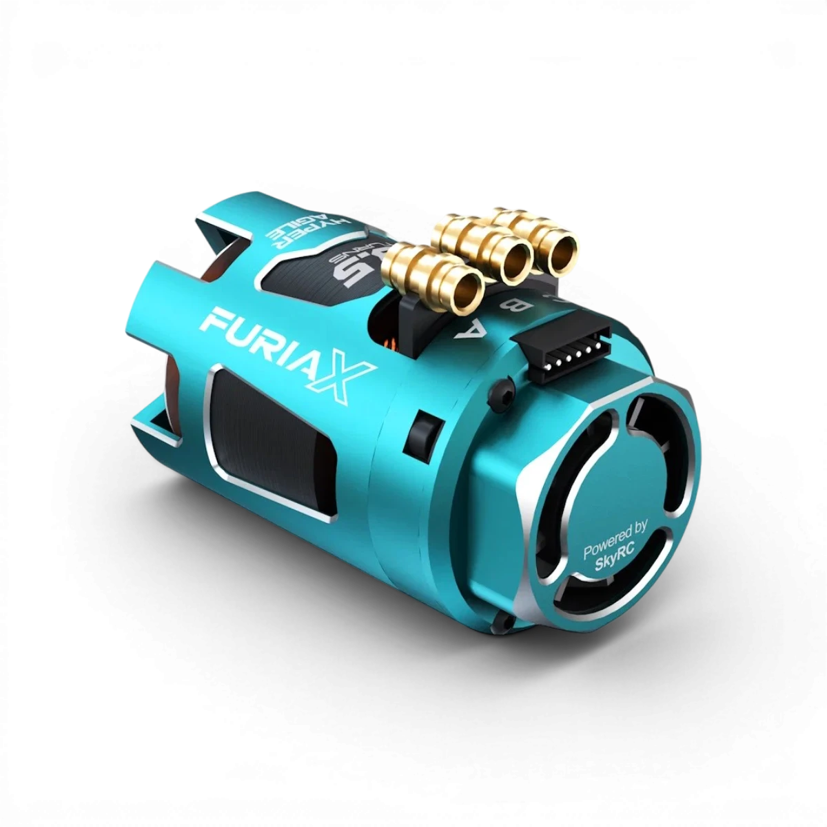 Moteur brushless SkyRc FuriaX Supa Agile 13.5T avec ventilateur intégré pour modélisme électronique.