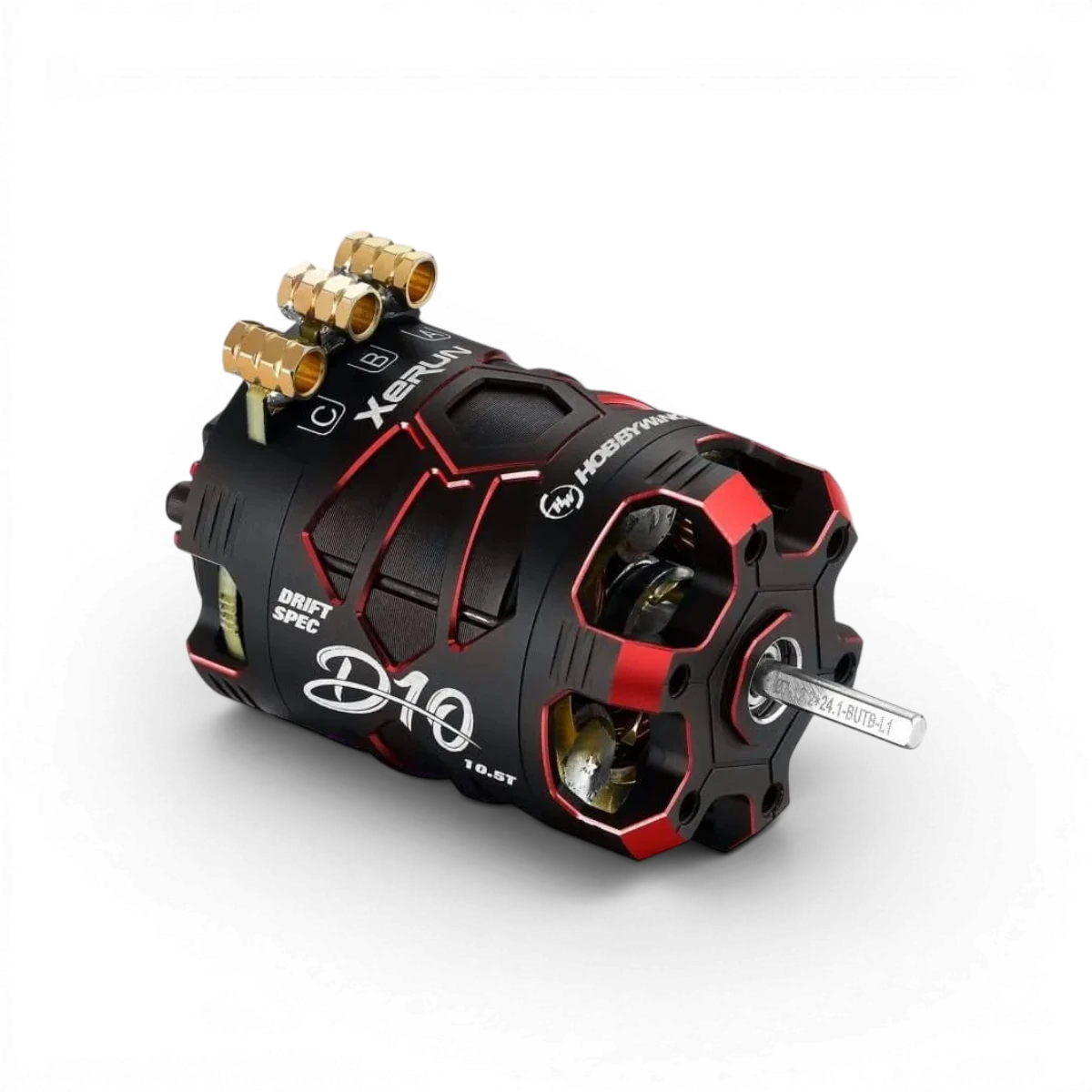 Moteur drift Xerun D10 Brushless - 13.5T - Noir/Rouge - HOBBYWING - DriftParadiZ