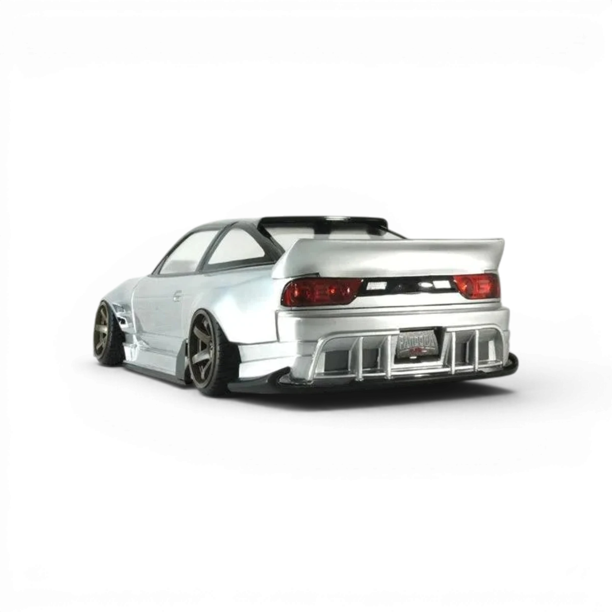 Carrosserie Nissan 180SX Fujin pour Pandora RC, modèle de voiture radiocommandée, finition détaillée et réaliste.