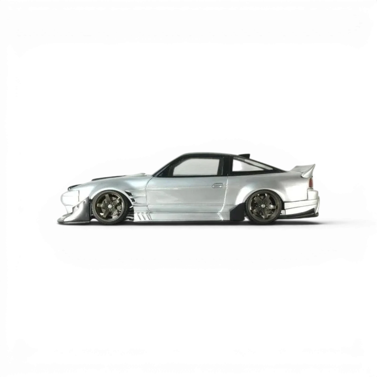 Modèle de carrosserie Nissan 180SX Fujin ORIGIN Labo pour voiture RC Pandora RC, vue de face avec détails de la carrosserie.