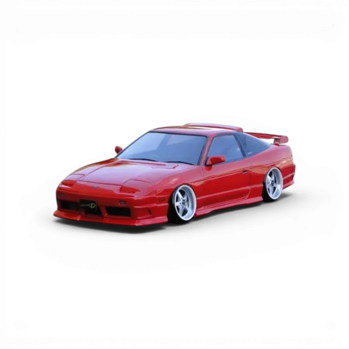 Carrosserie D'like pour Nissan 180sx Kouki, vue de face montrant la finition et les détails du kit carrosserie.