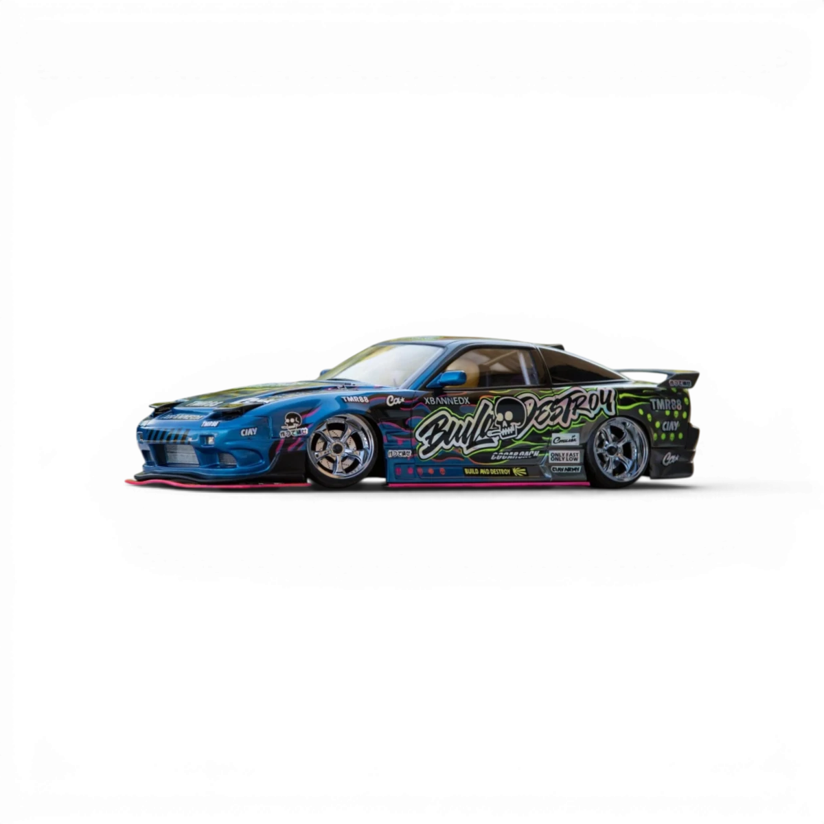 Carrosserie Nissan 180SX ORIGIN Labo pour voiture radiocommandée Pandora RC, détail réaliste et finition précise