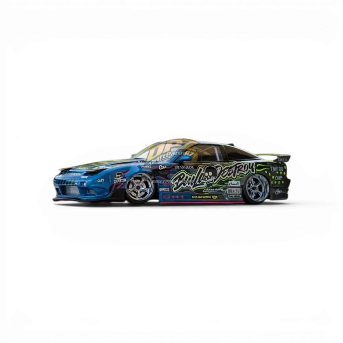 Carrosserie Nissan 180SX ORIGIN Labo pour voiture RC Pandora RC, détails réalistes et finition précise visible sur l'image.