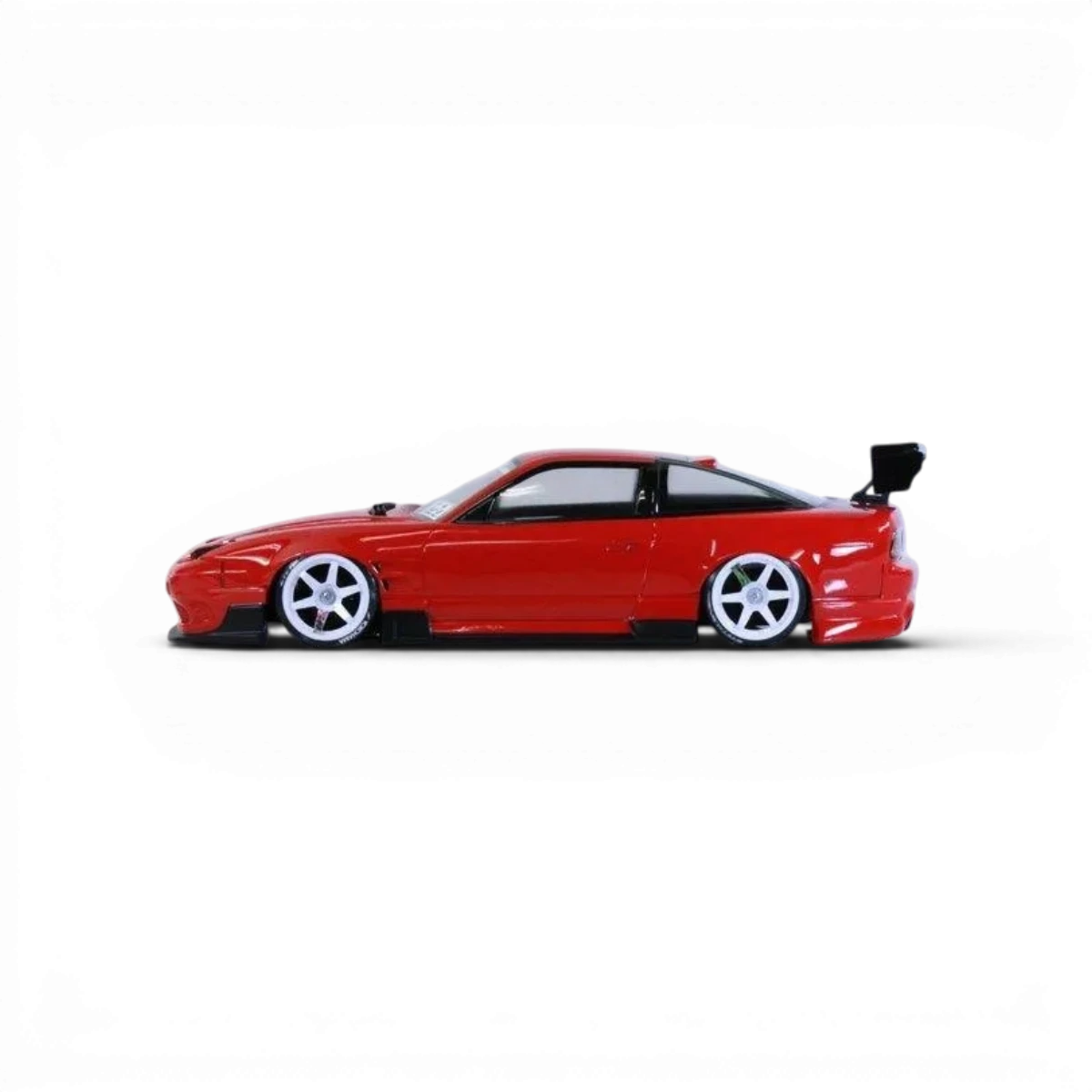 Carrosserie Nissan 180SX Pandora RC ORIGIN Labo, détaillée, pour voiture télécommandée, vue de face avec logo.
