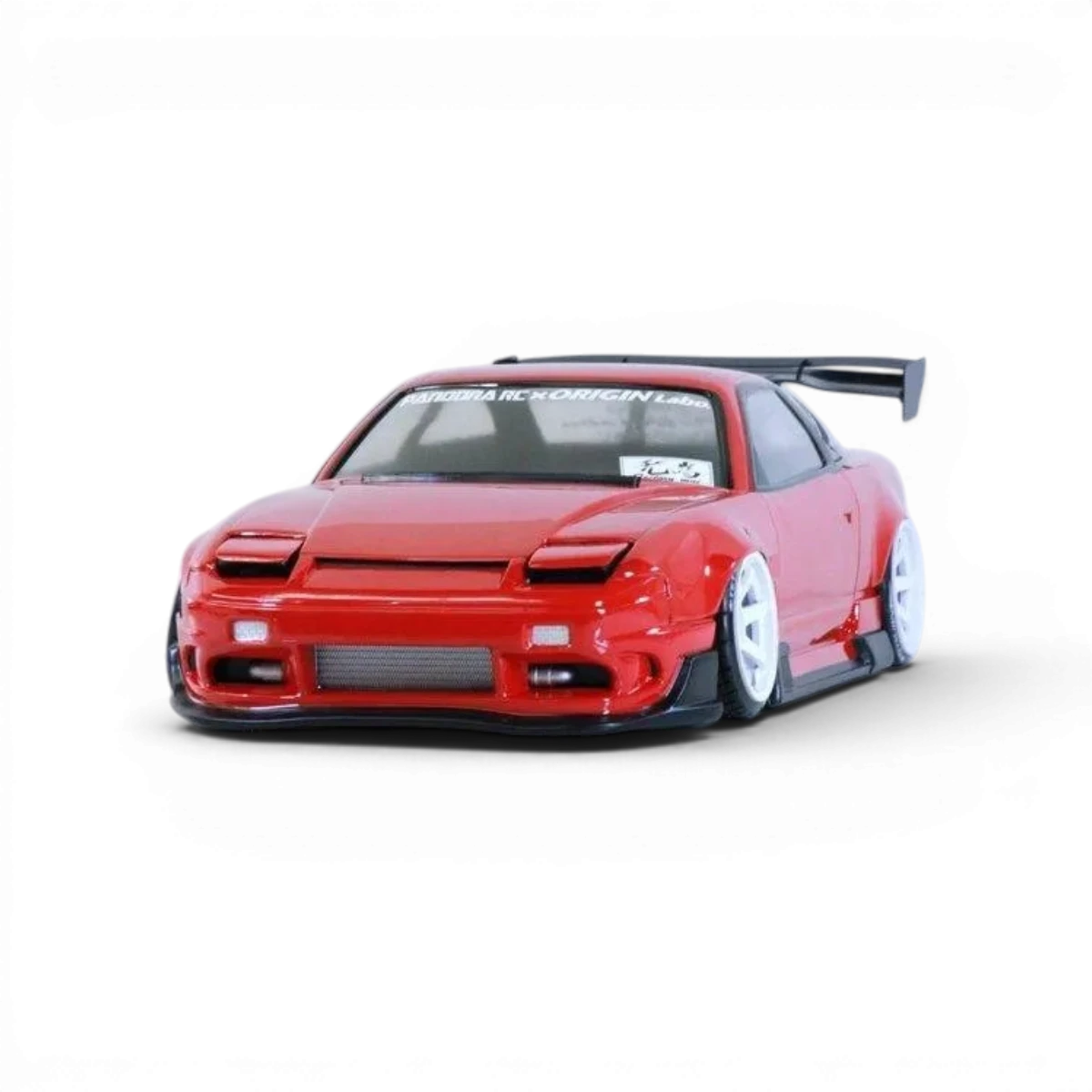 Carrosserie Nissan 180SX Pandora RC ORIGIN Labo, détail précis pour modèle réduit de voiture télécommandée.