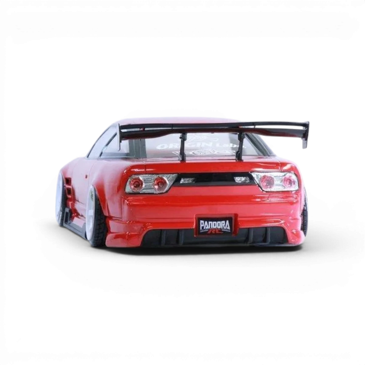 Carrosserie Nissan 180SX ORIGIN Labo pour voiture radiocommandée Pandora RC, détails précis et finition soignée.