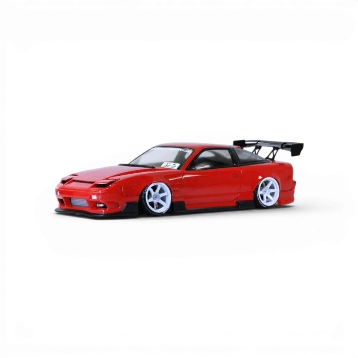 Carrosserie Nissan 180SX ORIGIN Labo pour voiture RC Pandora RC, finition détaillée et réaliste, vue de face.