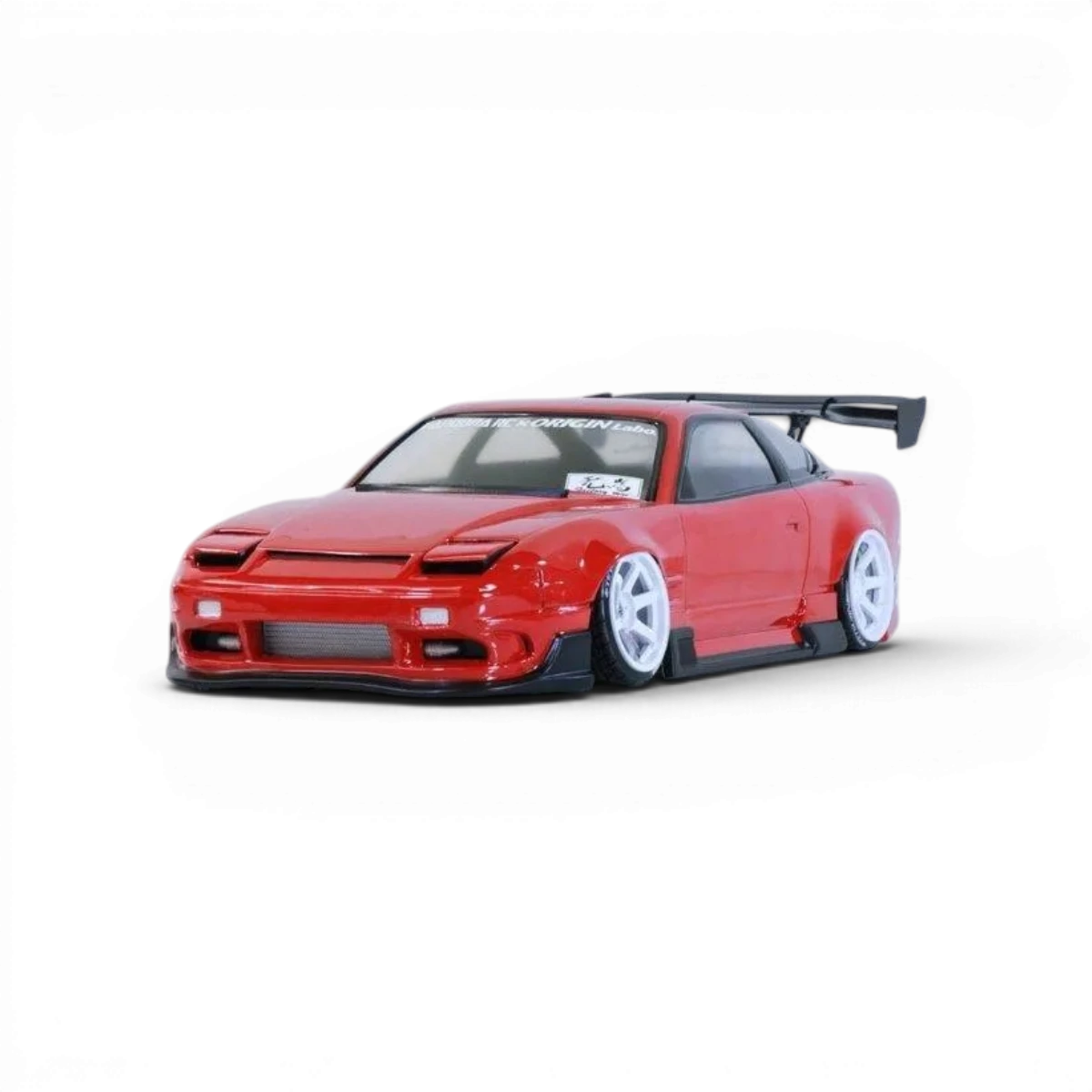 Carrosserie Nissan 180SX ORIGIN Labo pour voiture télécommandée Pandora RC, détail coloré et finitions précises.