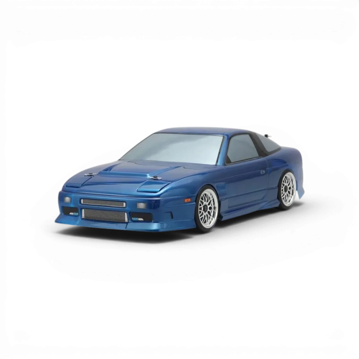 Corps de voiture Nissan 180SX Street Ver. de Team Yokomo pour modèle RC, en plastique avec détails réalistes.