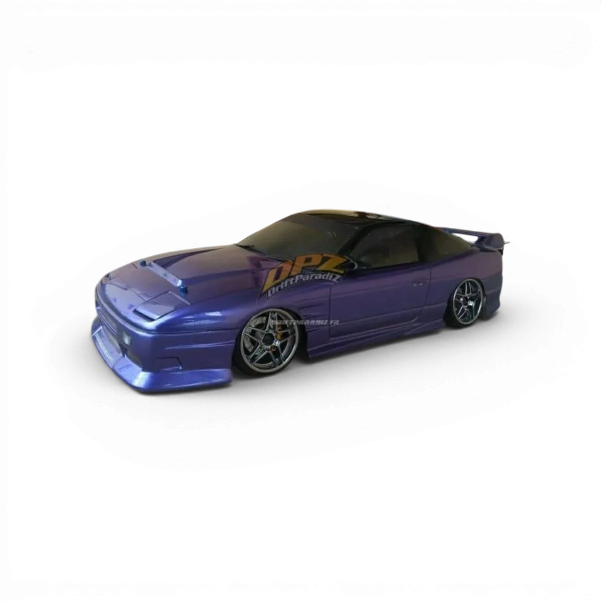 Carrosserie Nissan 180SX Street Ver. de Team Yokomo, modèle pour voiture RC, en style réaliste et détaillé.