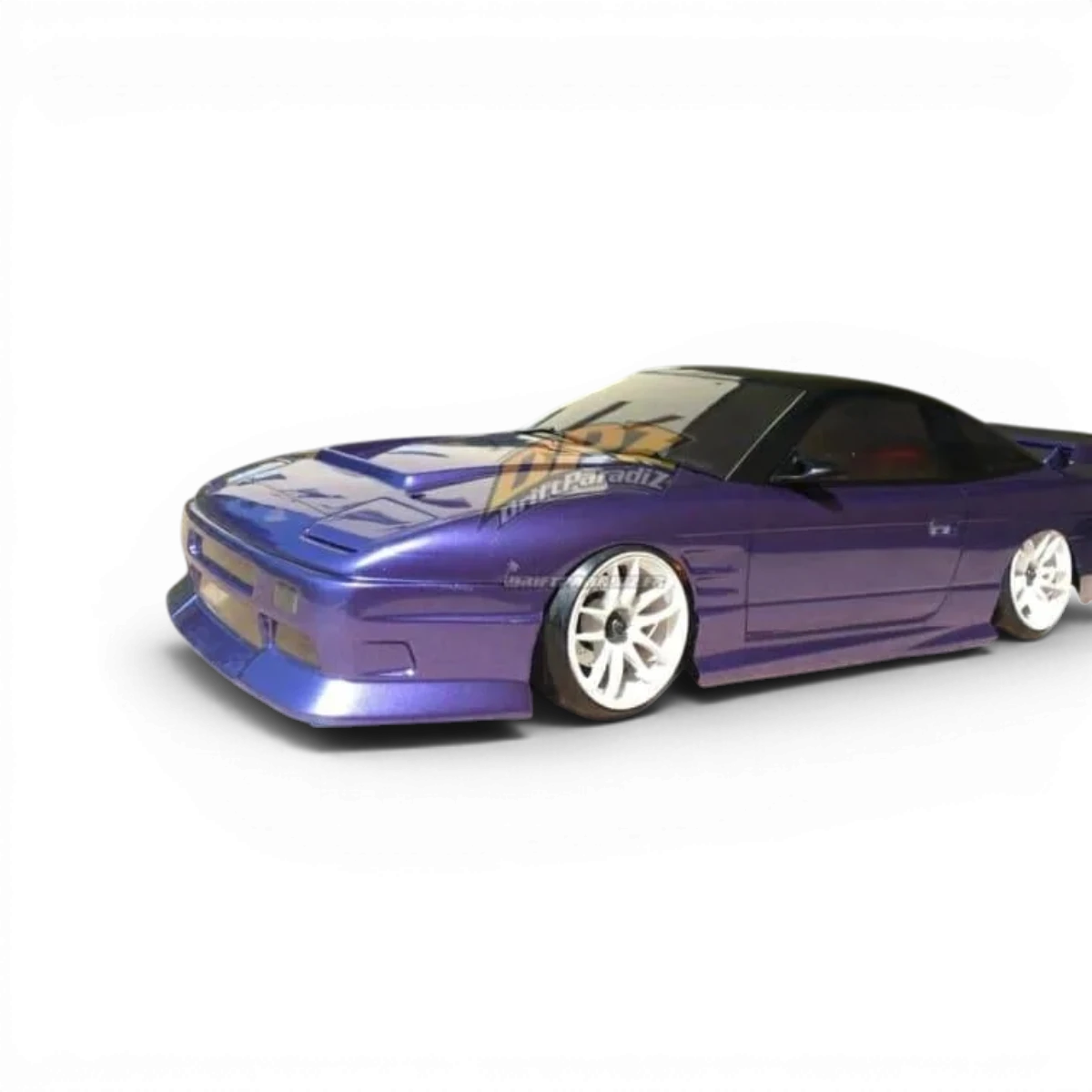 Carrosserie Nissan 180SX Street Ver. de Team Yokomo, modèle pour voiture RC, avec détails réalistes et finition de haute qualité.