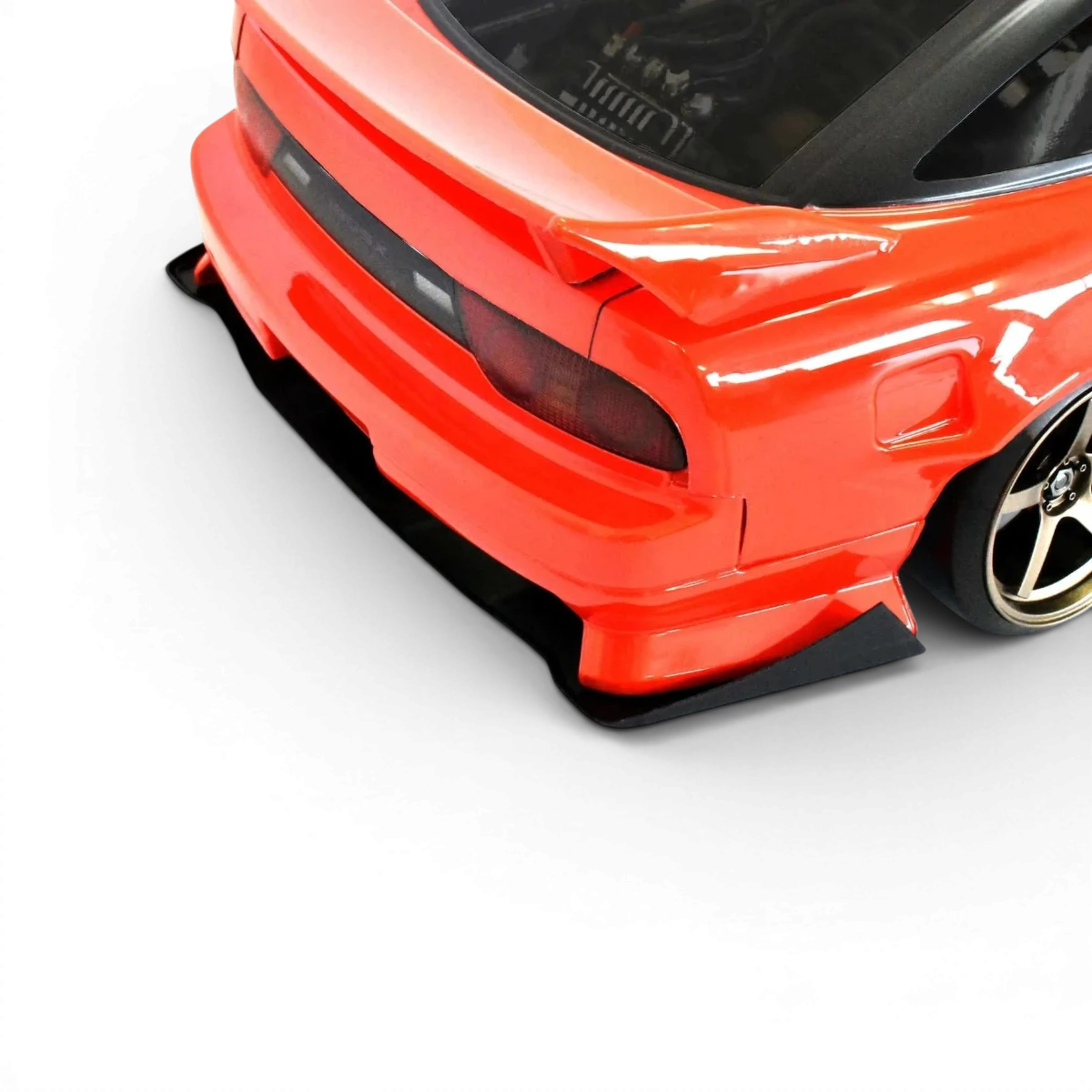 Carrosserie Nissan 180SX WISTERIA de Team Reve D, finition détaillée, vue de côté sur un fond neutre.