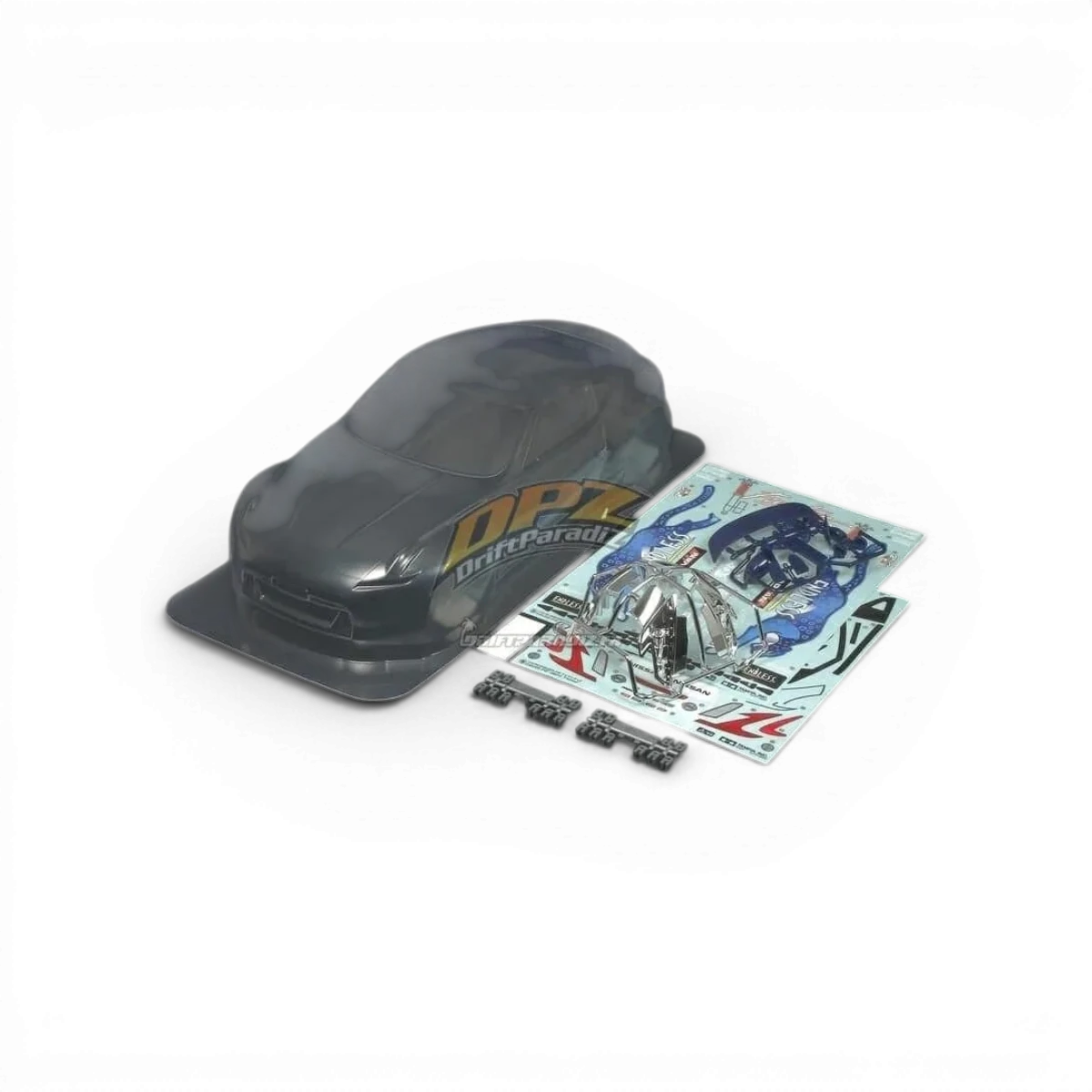 Modèle de carrosserie Nissan 370Z Endless pour voiture Tamiya, finition détaillée en plastique, prête pour la modélisation ou la course.