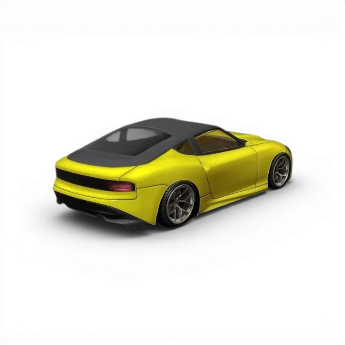 Carrosserie pour Nissan 400z de la marque Aplastics RC, vue de face avec détails de la finition en plastique.