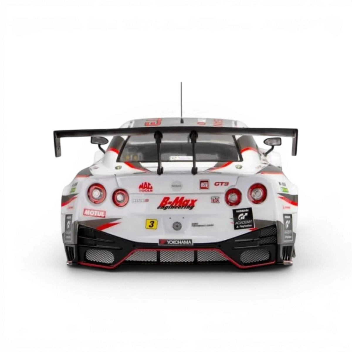 Carrosserie peinte Nissan B-MAX NDDP GT-R de la marque Killer Body, vue de face avec détails de la peinture.
