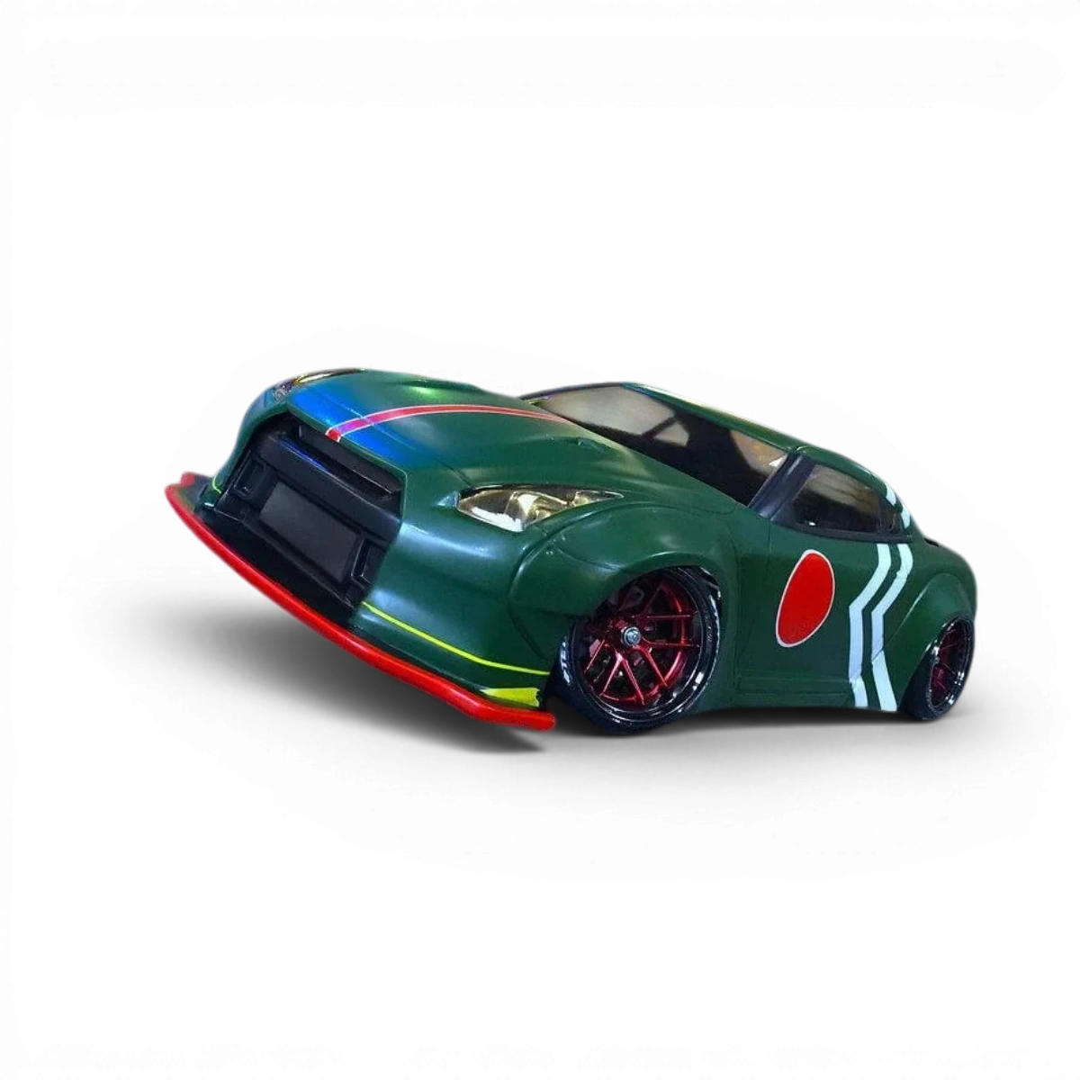 Carrosserie Nissan GTR LB Performance Tetsujin, finition détaillée, vue de face avec éléments de design aérodynamique.
