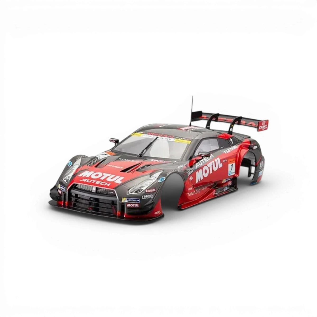 Modèle Nissan Motul Autech GT-R 2016 en maquette de Killer Body, détails précis et design réaliste.